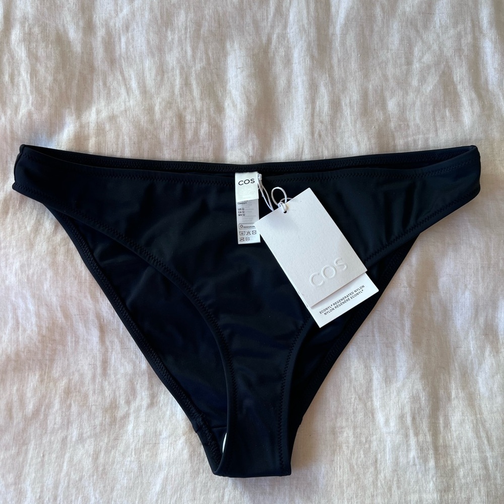 COS Women's Elegant Black Bikini Bottom